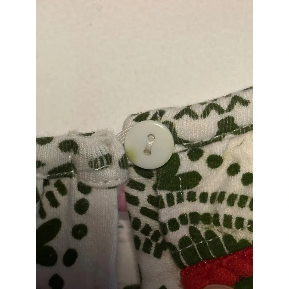 Reindeer Christmas Dress Ruffle Sleeve Holiday Festive‎ Green White child 3/4